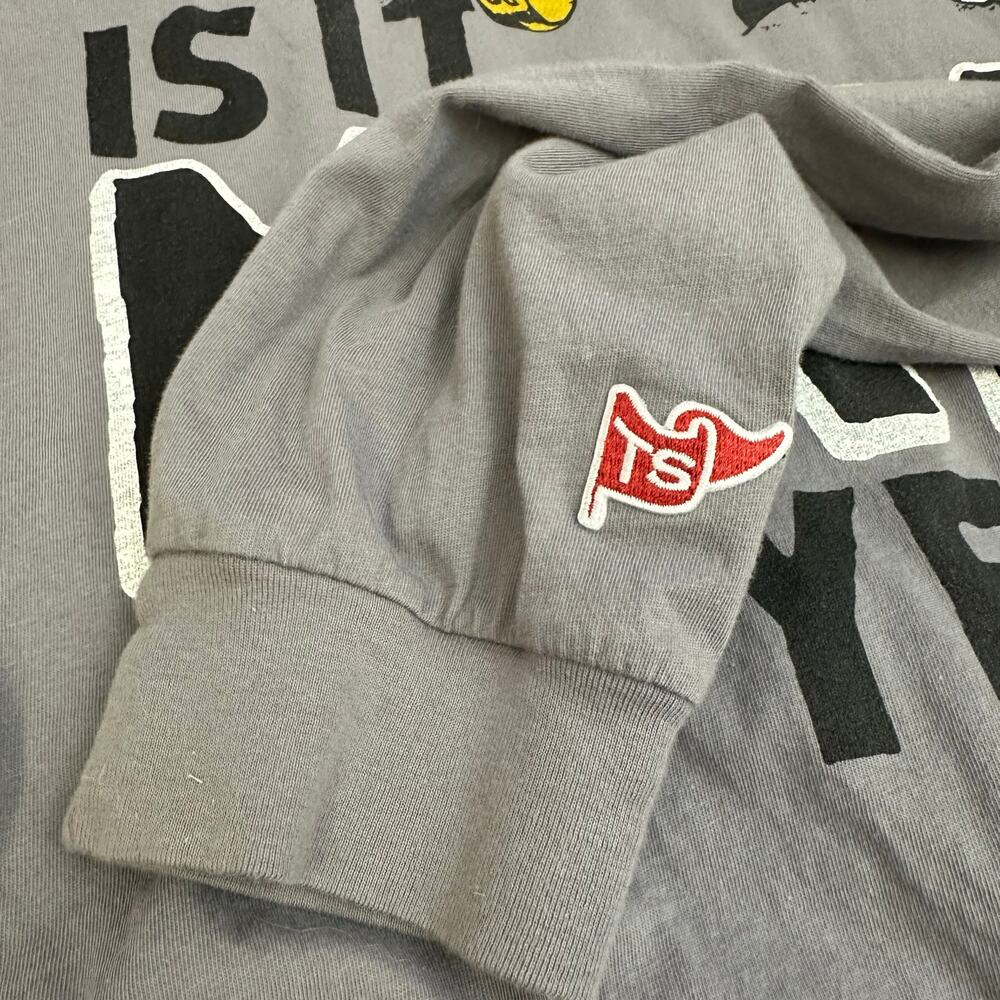 The Shop Indy 500 Long Sleeve Tee "Vintage IMS Entrance" Graphic Gray Men's 2XL - Picture 3 of 5